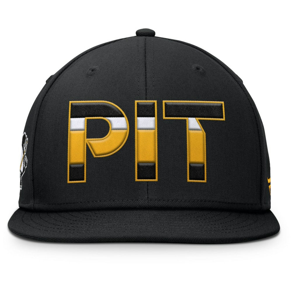 Pittsburgh Penguins Fanatics Authentic Pro Alternate Jersey Snapback Hat Black