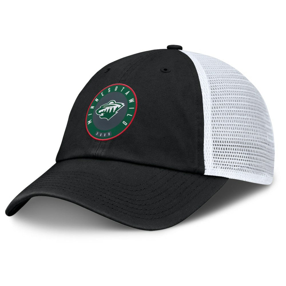 Minnesota Wild - Fanatics Averie Trucker Adjustable Hat Black/Gray