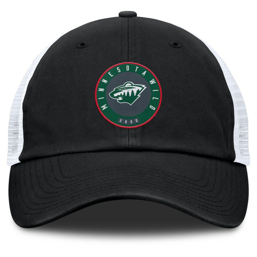 Minnesota Wild - Fanatics Averie Trucker Adjustable Hat Black/Gray