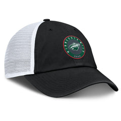 Minnesota Wild - Fanatics Averie Trucker Adjustable Hat Black/Gray