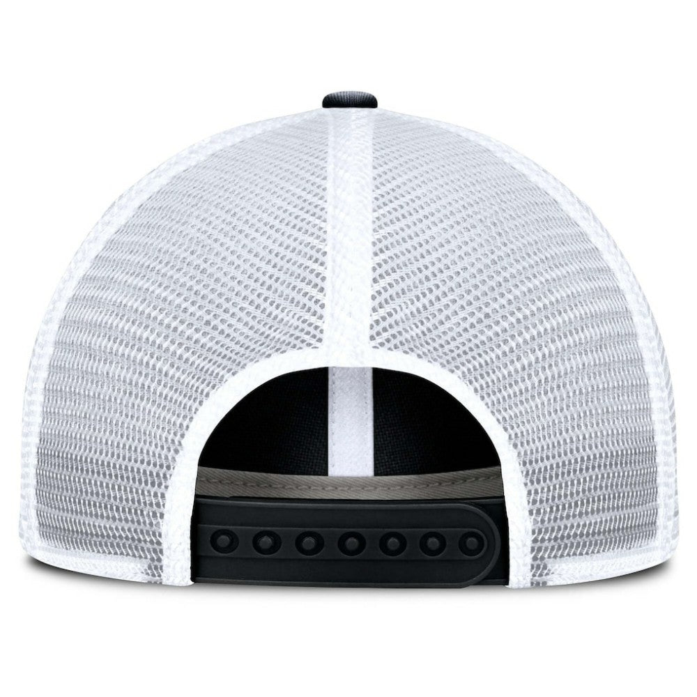 Chicago Blackhawks Fanatics Averie Trucker Adjustable Hat Black/White