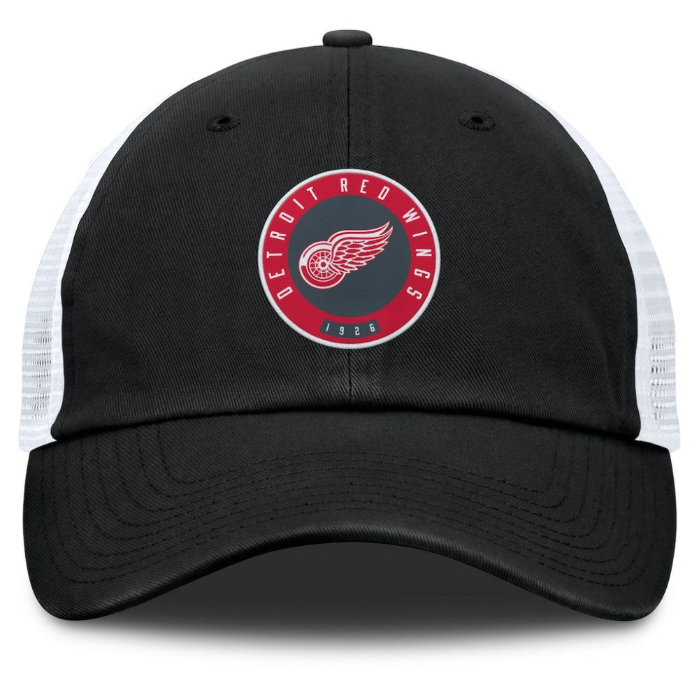 Detroit Red Wings - Fanatics Averie Trucker Adjustable Hat Black/Gray