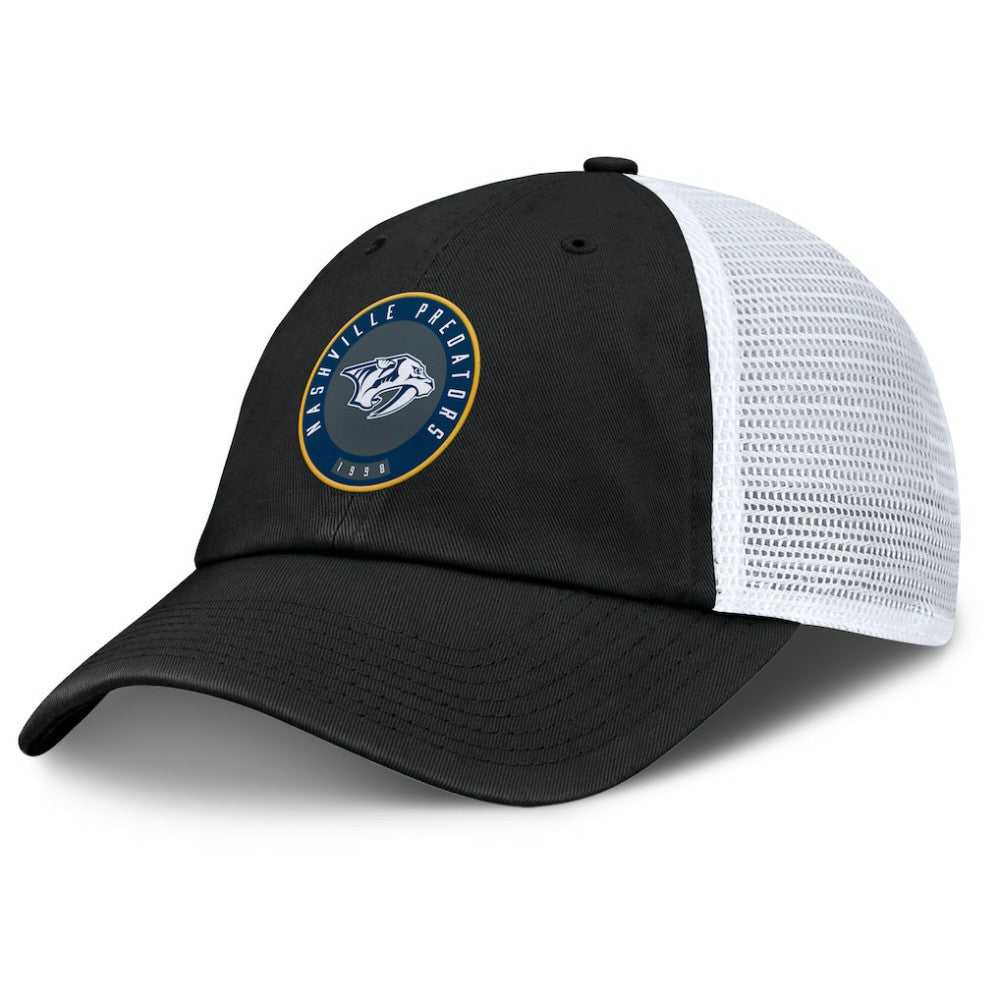 Nashville Predators - Fanatics Averie Trucker Adjustable Hat Black/White