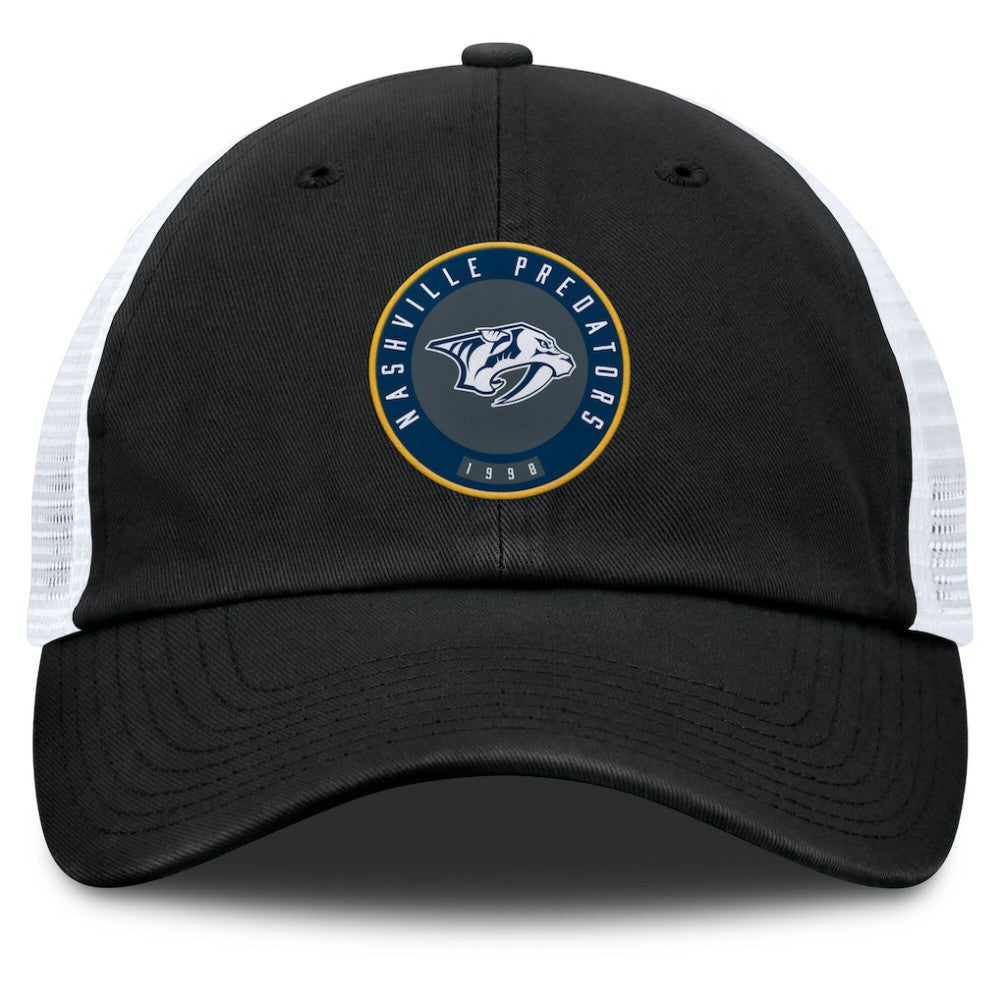Nashville Predators - Fanatics Averie Trucker Adjustable Hat Black/White