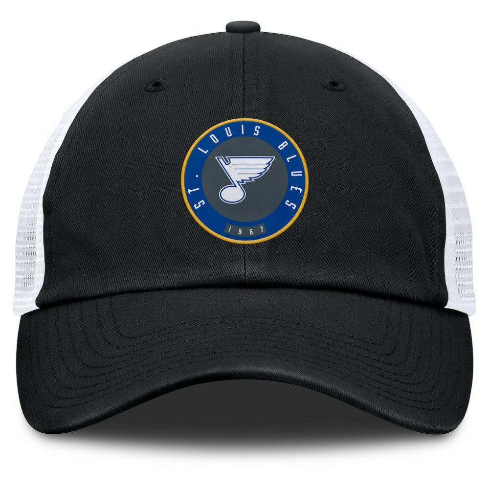 St. Louis Blues - Fanatics Averie Trucker Adjustable Hat Black/White