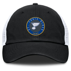 St. Louis Blues - Fanatics Averie Trucker Adjustable Hat Black/White
