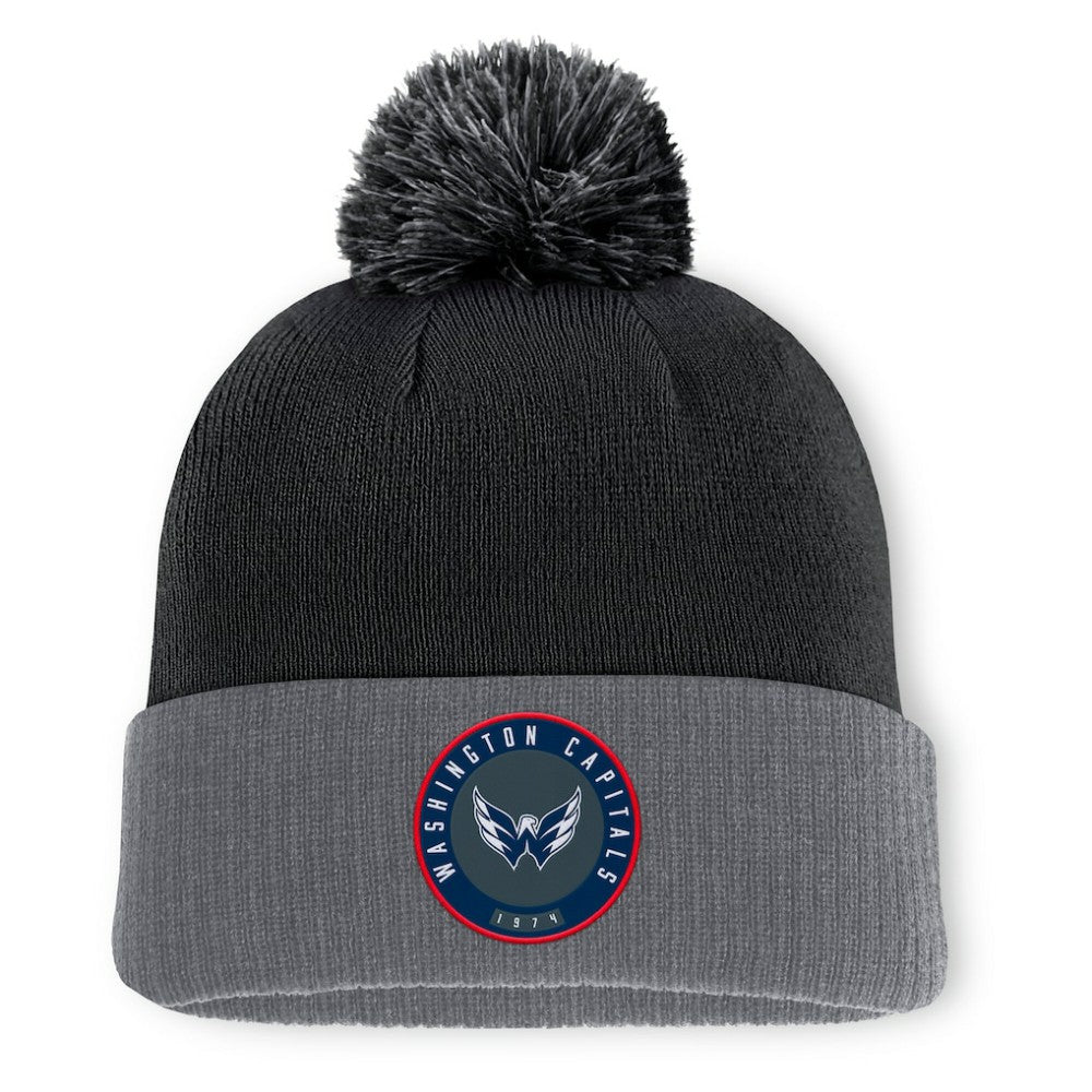 Washington Capitals Fanatics Aspyn Cuffed Knit Hat with Pom Black
