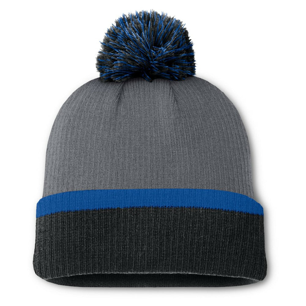 New York Rangers Fanatics Women's Cuffed Knit Hat with Pom Charcoal