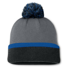 St. Louis Blues - Fanatics Women's Cuffed Knit Hat with Pom Charcoal