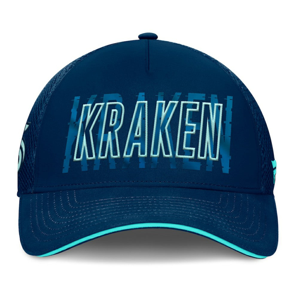 Seattle Kraken Fanatics Fundamental Flex Hat Deep Sea Blue
