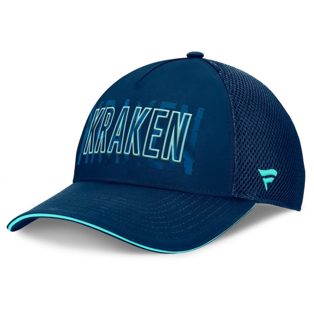 Seattle Kraken Fanatics Fundamental Flex Hat Deep Sea Blue
