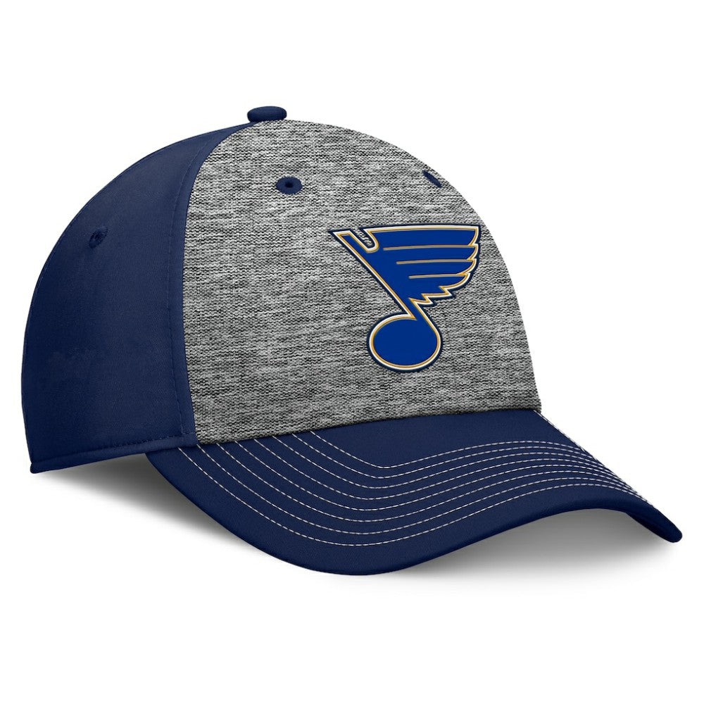St. Louis Blues - Fanatics Fundamental Top Shelf 2-Tone Flex Hat Gray/Navy