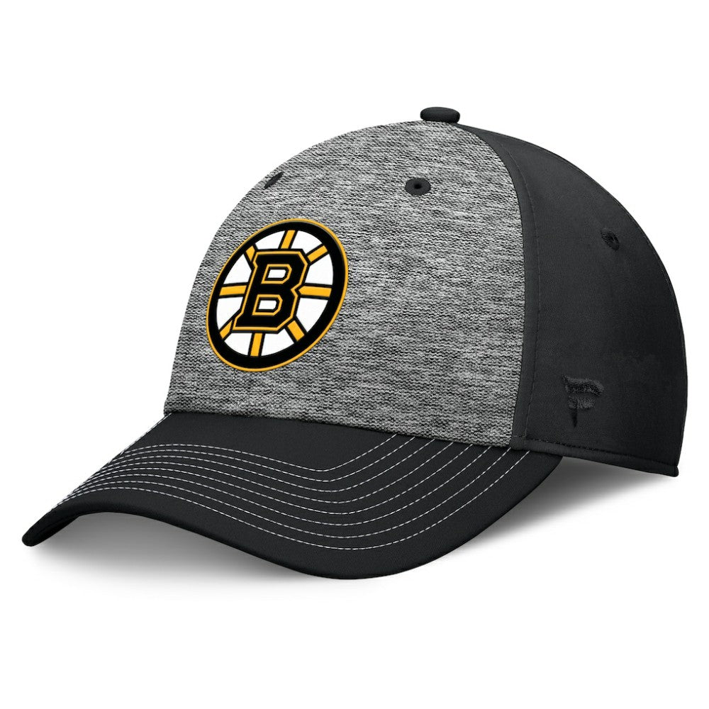 Boston Bruins Fanatics Fundamental Top Shelf 2-Tone Flex Hat Gray/Black