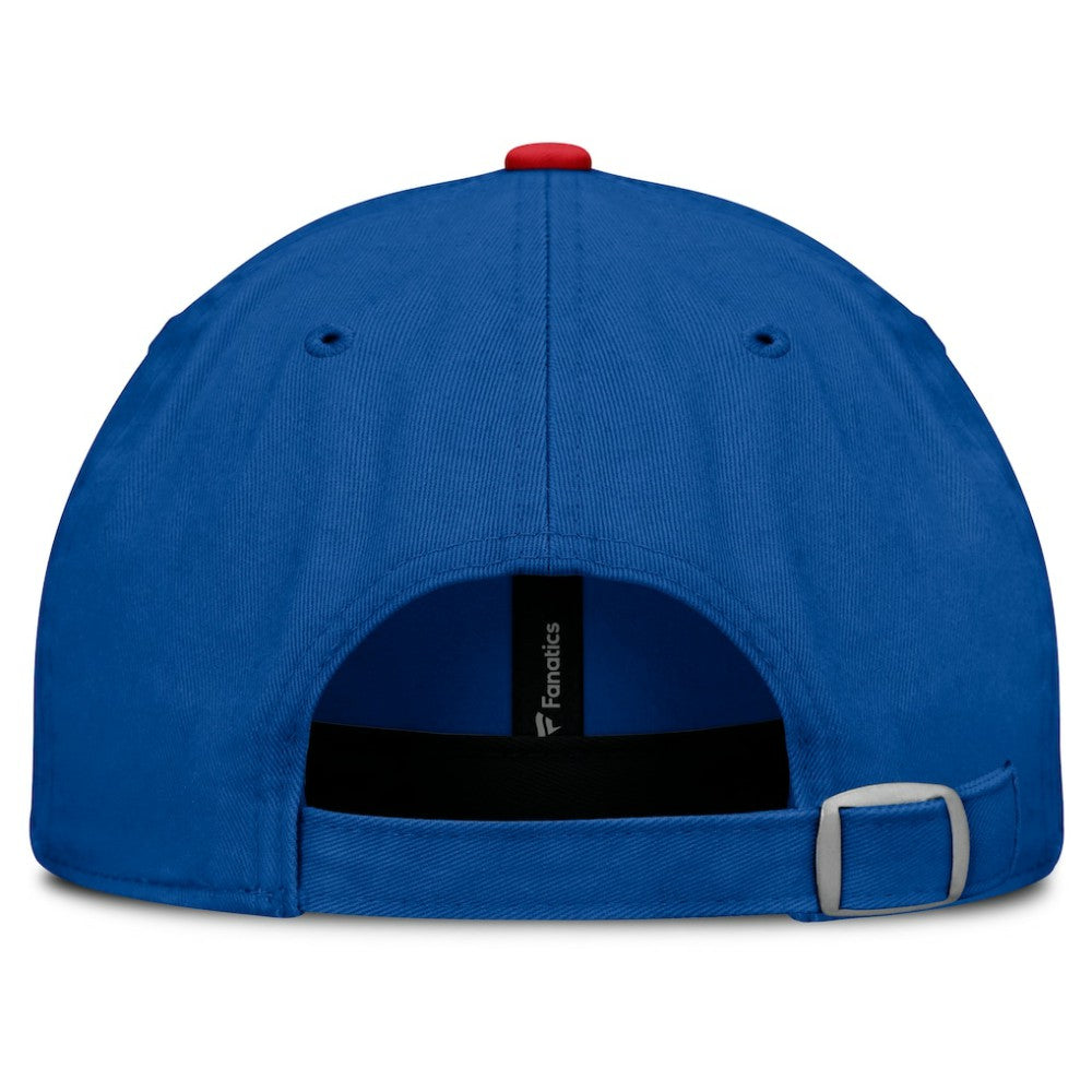 New York Rangers Fanatics Heritage Home Ice Two-Tone Adjustable Hat Blue/Red