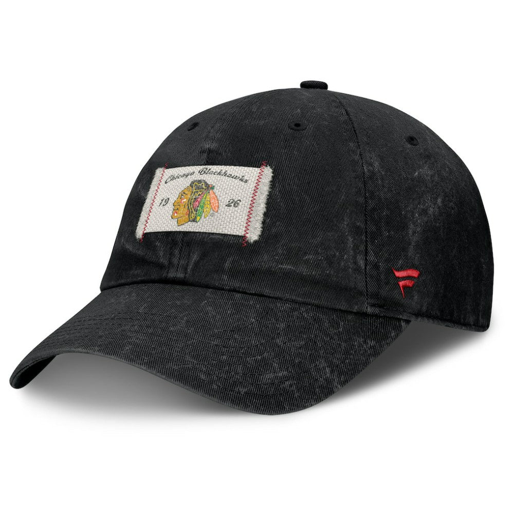 Chicago Blackhawks Fanatics Women's Heritage Away Game Adjustable Hat Black