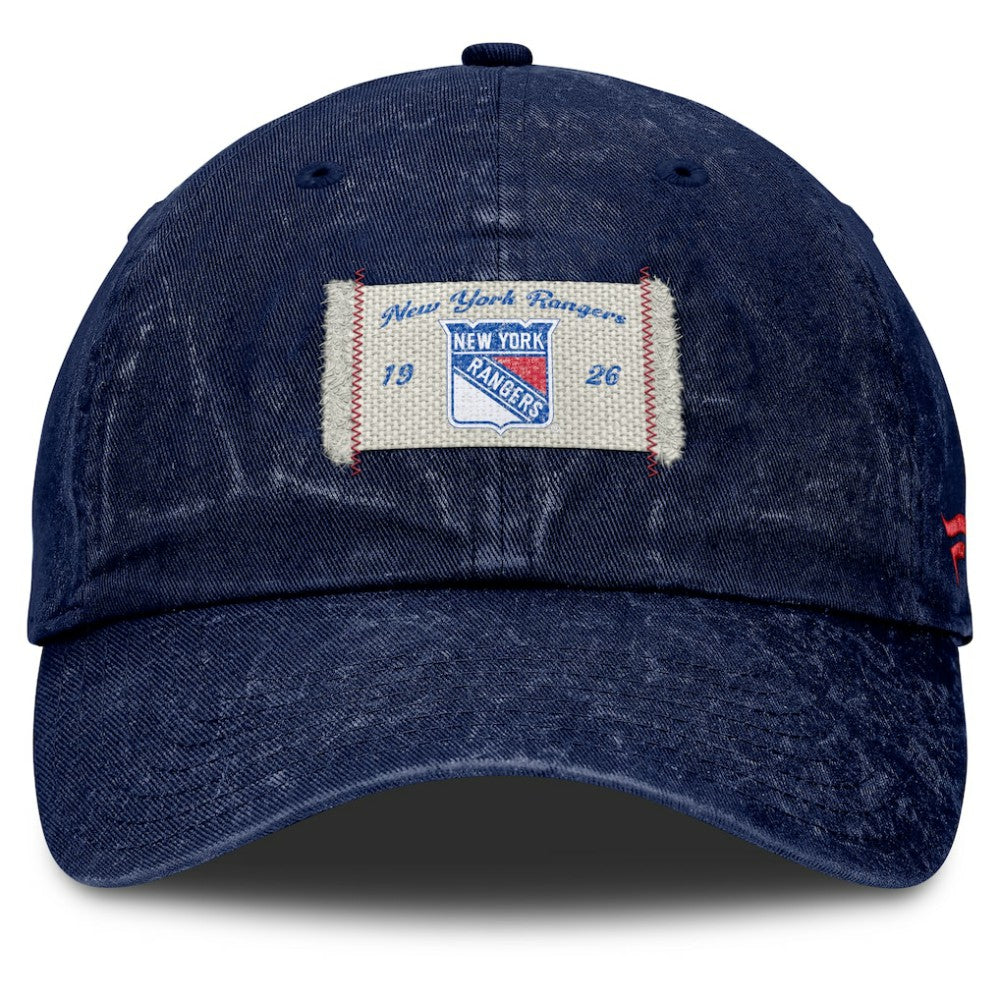New York Rangers Fanatics Women's Heritage Away Game Adjustable Hat Blue