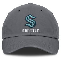 Seattle Kraken Fanatics Washed Adjustable Hat Charcoal