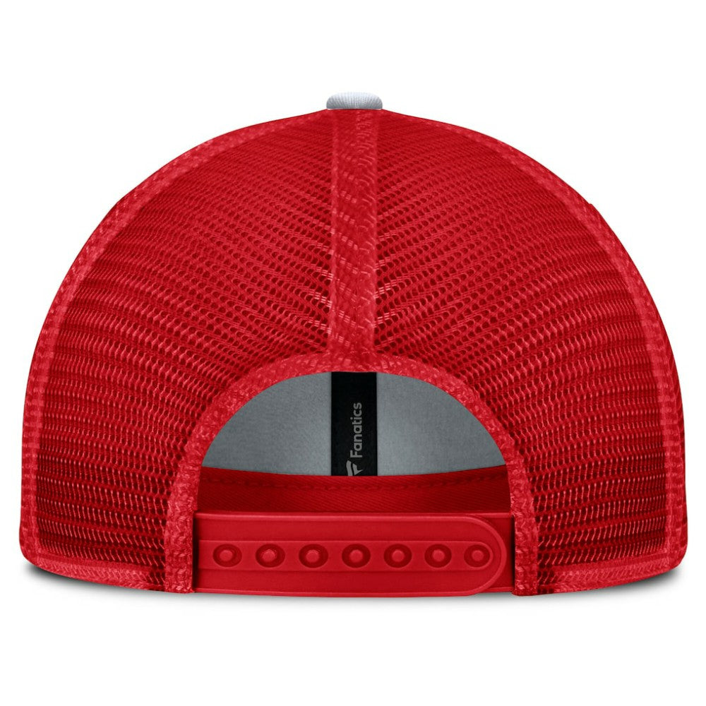Detroit Red Wings - Fanatics Fundamental One-Time Trucker Adjustable Hat Red