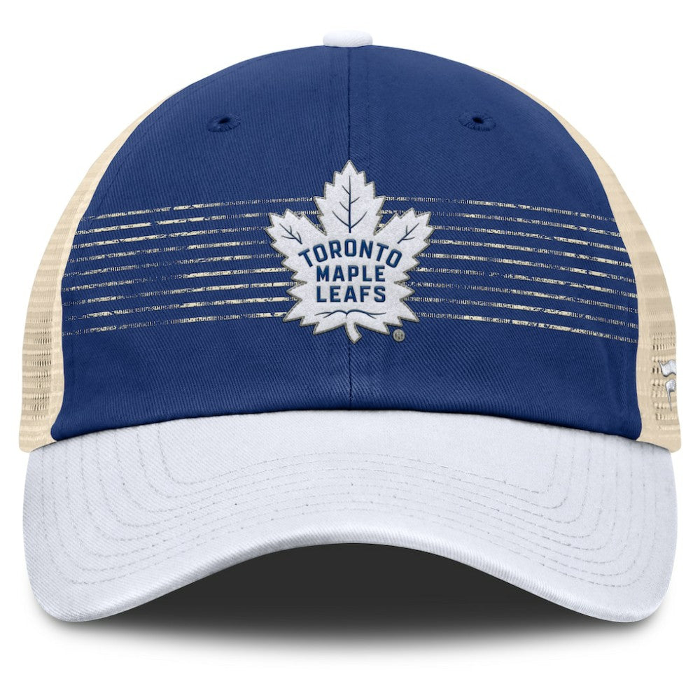 Toronto Maple Leafs - Fanatics Heritage Breakaway Trucker Adjustable Hat Blue/Cream