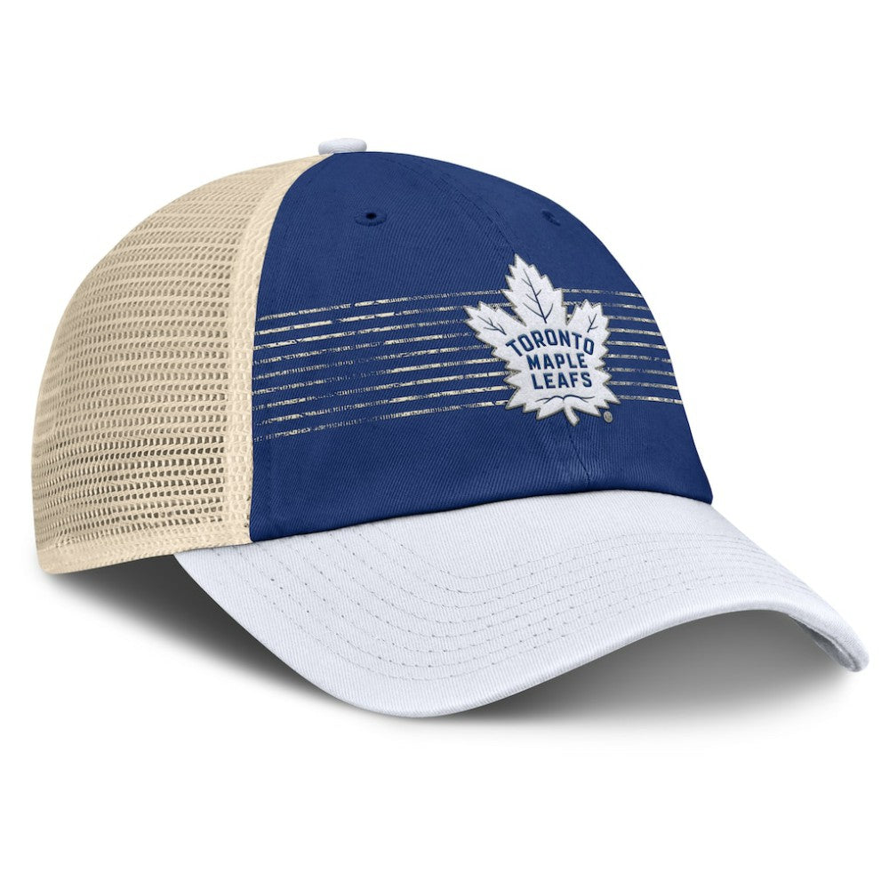 Toronto Maple Leafs - Fanatics Heritage Breakaway Trucker Adjustable Hat Blue/Cream