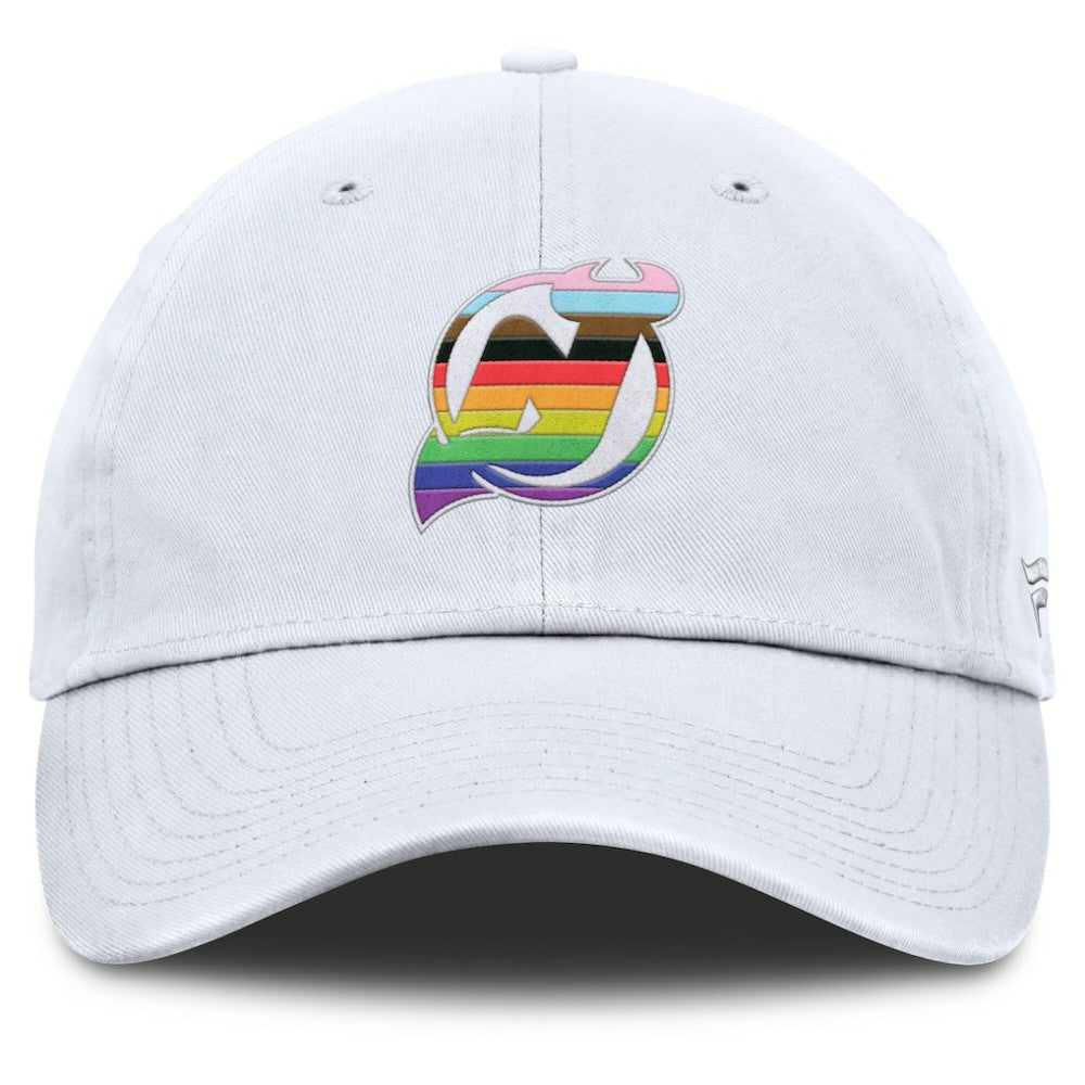 New Jersey Devils - Fanatics PRIDE Adjustable Hat White