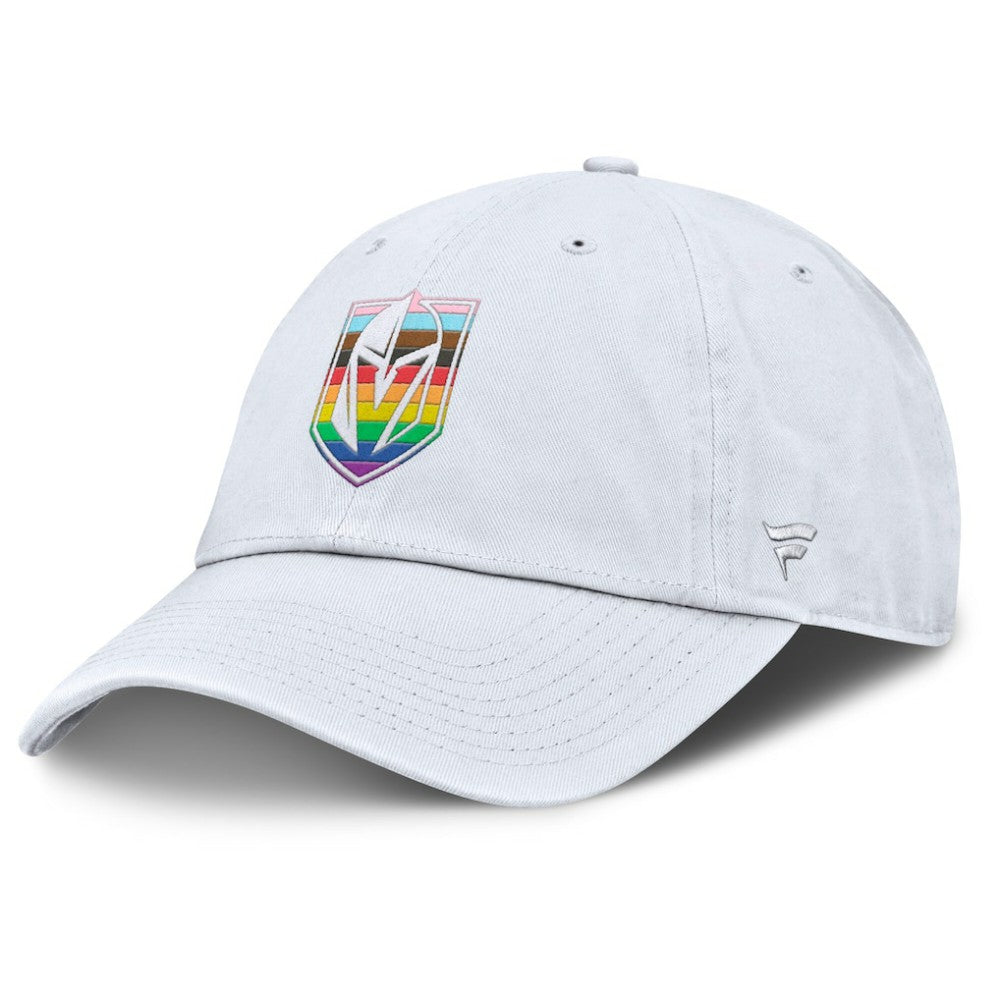 Vegas Golden Knights Fanatics PRIDE Adjustable Hat White