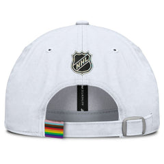 Boston Bruins Fanatics PRIDE Adjustable Hat White