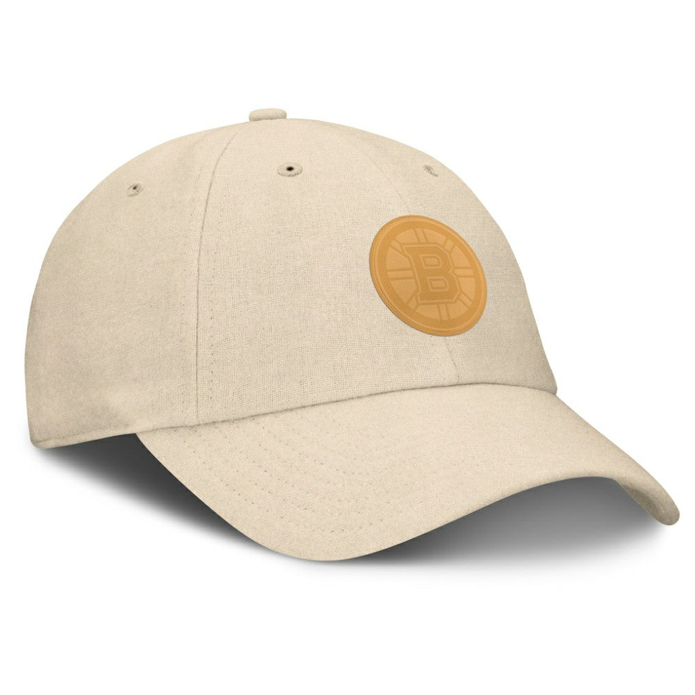 Boston Bruins Fanatics Front Office Canvas Adjustable Hat Tan