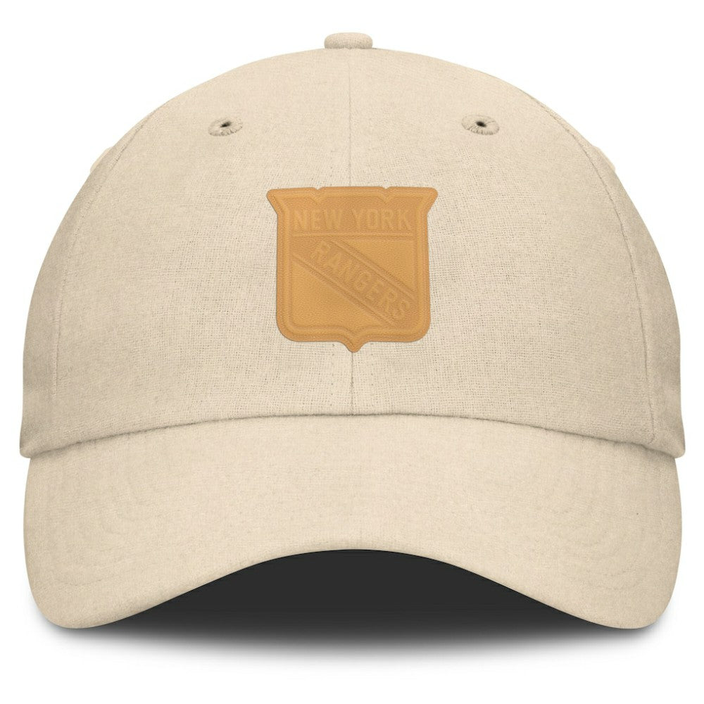 New York Rangers Fanatics Front Office Canvas Adjustable Hat Tan