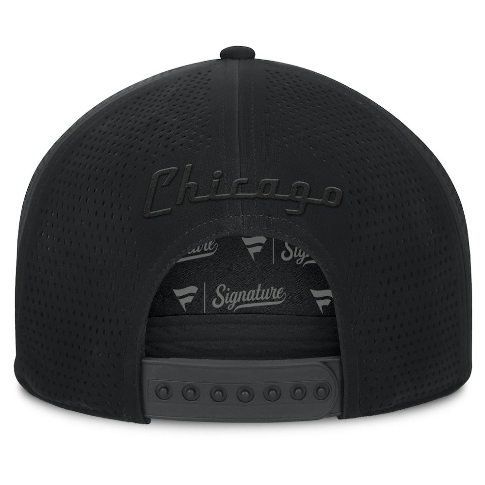 Chicago Blackhawks Fanatics Front Office Adjustable Hat Black