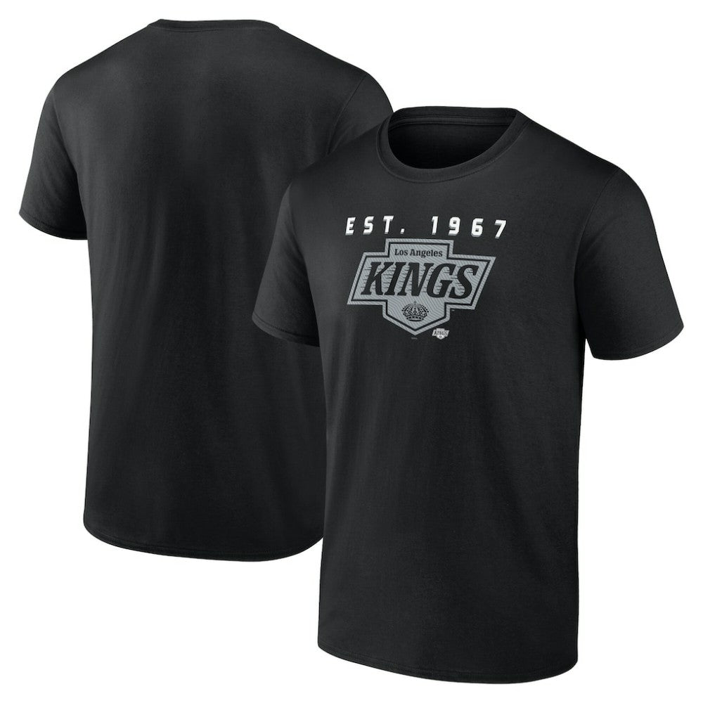 Los Angeles Kings - Logo Athletic Coordinate T-Shirt Black