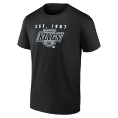 Los Angeles Kings - Logo Athletic Coordinate T-Shirt Black