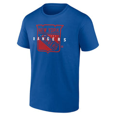 New York Rangers Logo Athletic Coordinate T-Shirt Blue