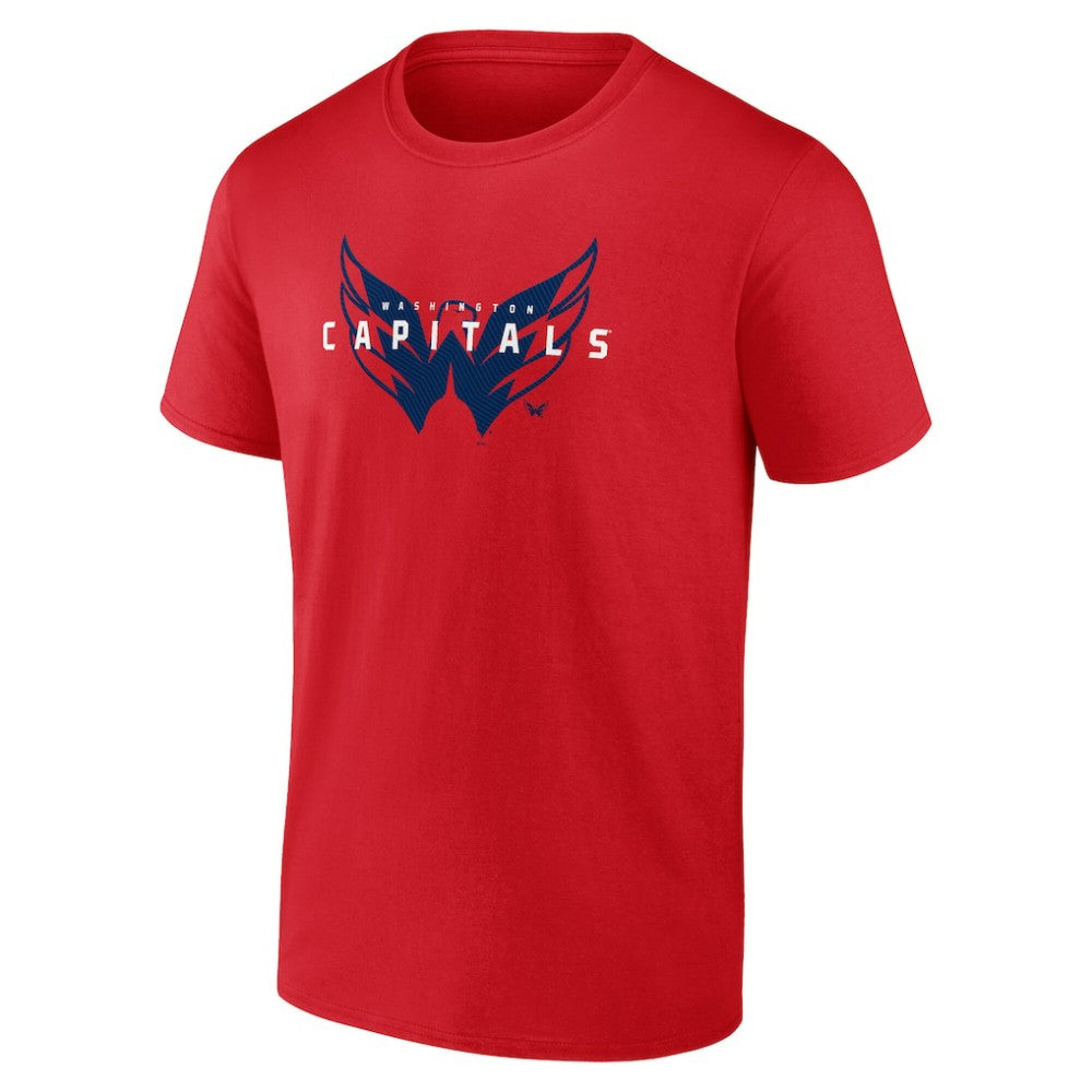 Washington Capitals Logo Athletic Coordinate T-Shirt Red