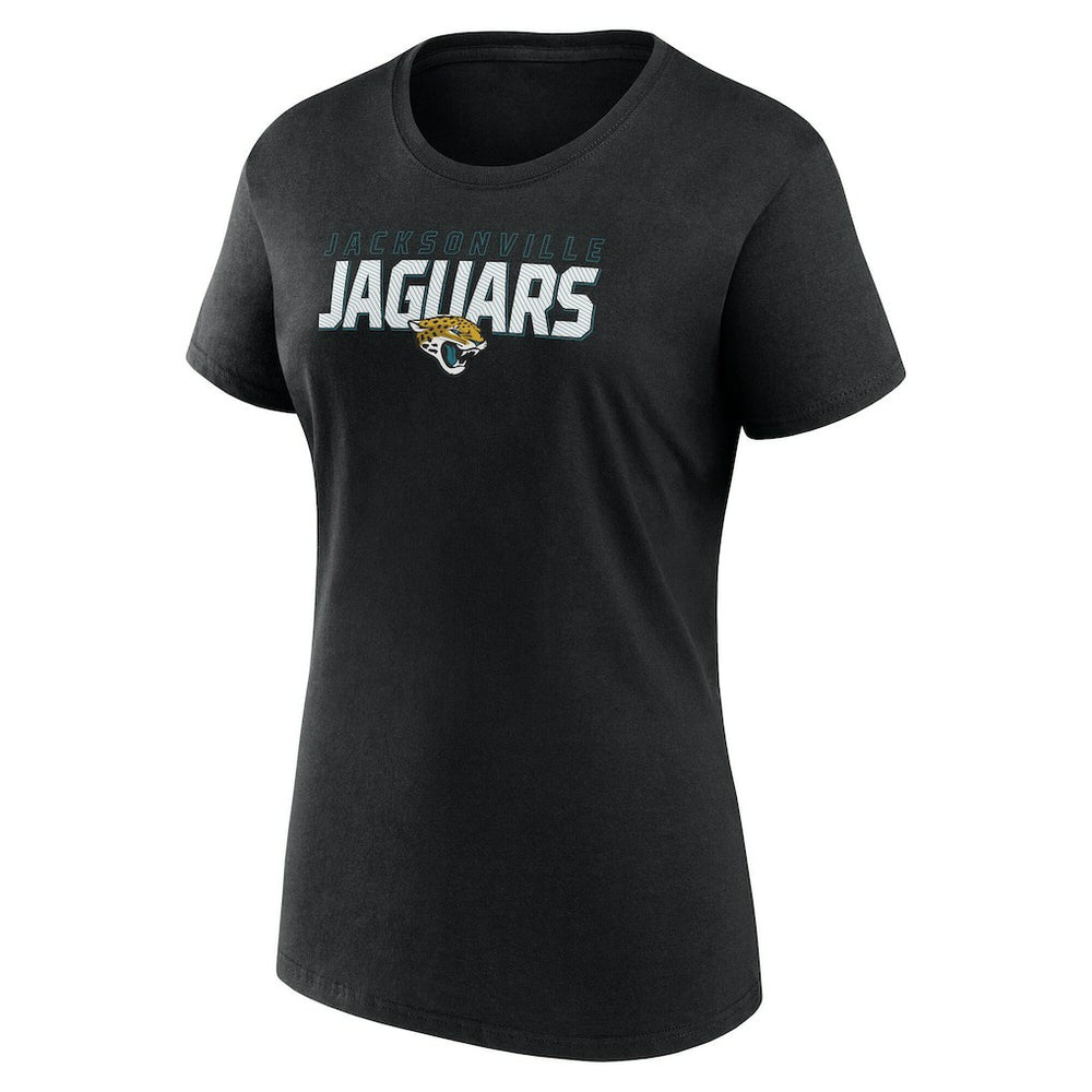 Jacksonville Jaguars Logo Athletic Women's Lean T-Shirt Black - NFL