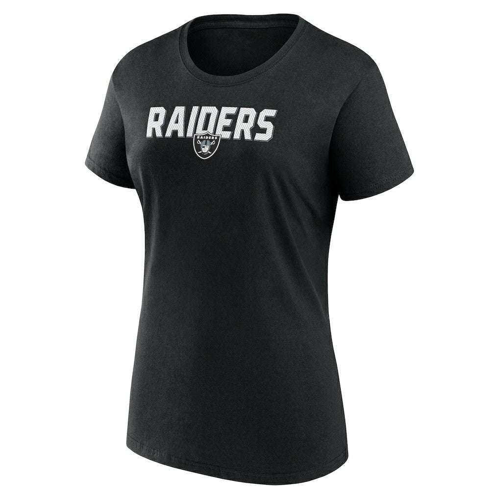 Las Vegas Raiders Logo Athletic Women's Lean T-Shirt Black - NFL