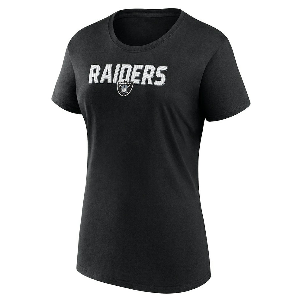 Las Vegas Raiders Logo Athletic Women's Lean T-Shirt Black - NFL
