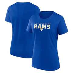 Los Angeles Rams Logo Athletic Women's Lean T-Shirt Royal - NFL