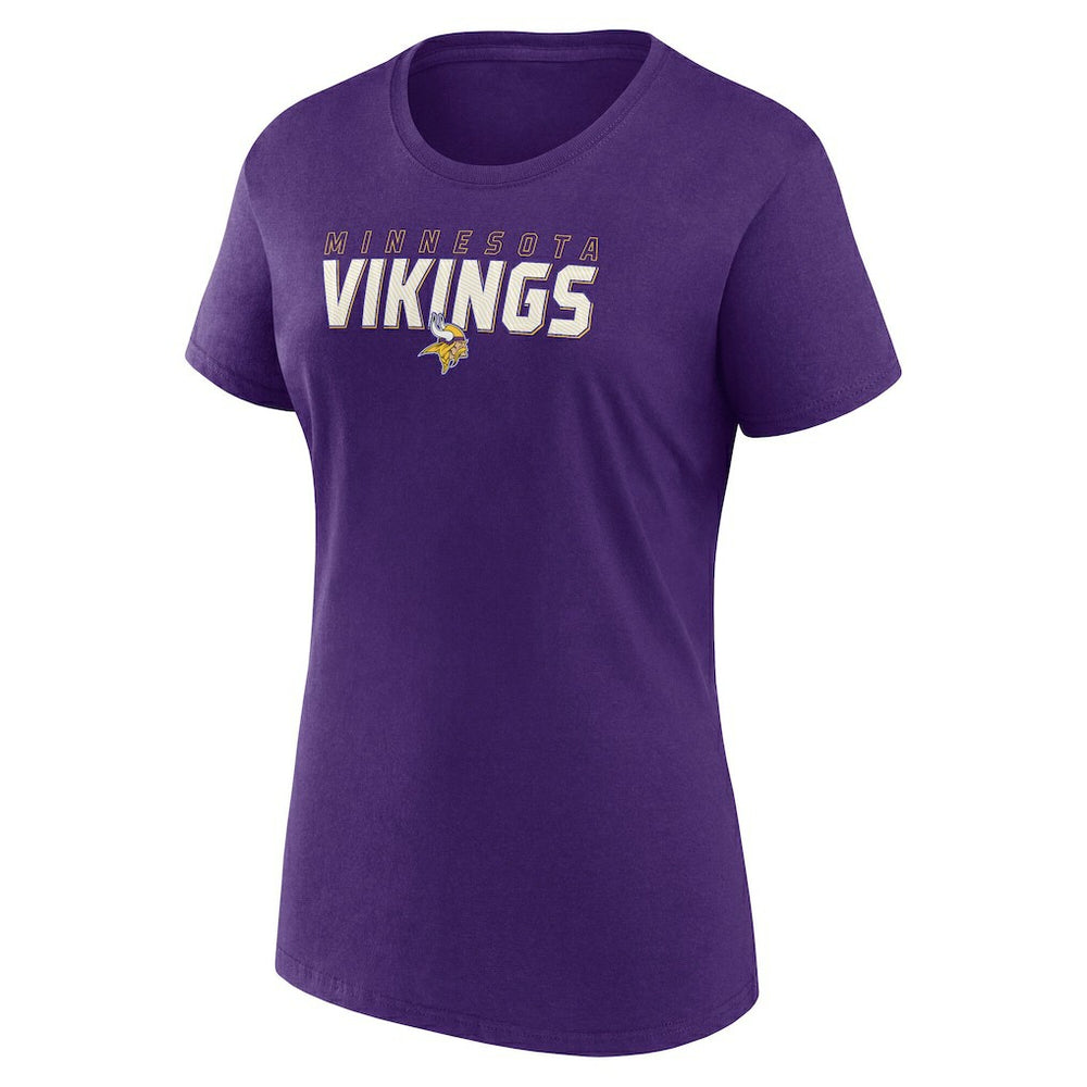 Minnesota Vikings Logo Athletic Women's Lean T-Shirt Purple - NFL