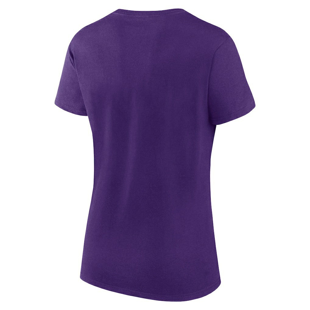 Minnesota Vikings Logo Athletic Women's Lean T-Shirt Purple - NFL
