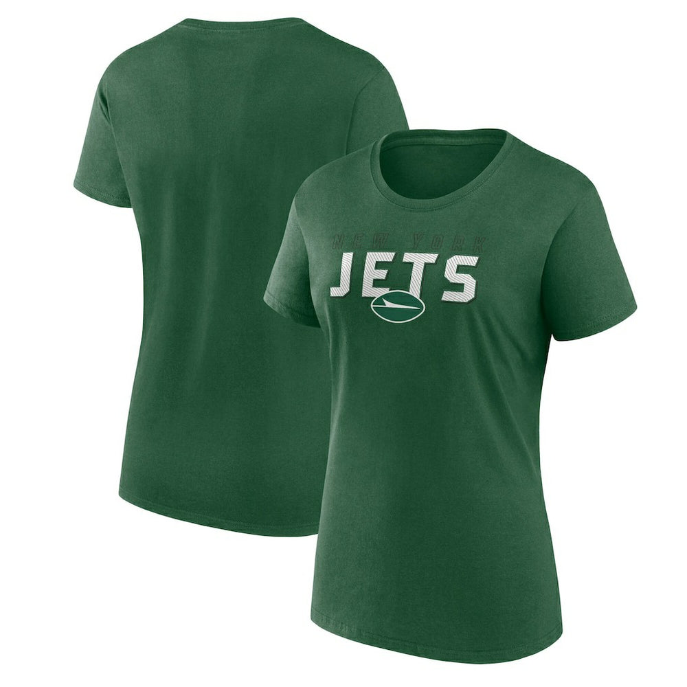 New York Jets Logo Athletic Women's Lean T-Shirt Green - NFL