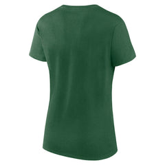 New York Jets Logo Athletic Women's Lean T-Shirt Green - NFL