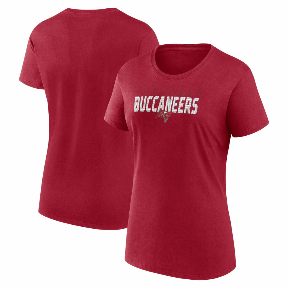Tampa Bay Buccaneers Logo Athletic Women's Lean T-Shirt Red - NFL