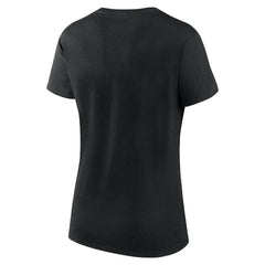 Carolina Panthers Logo Athletic Women's Lean T-Shirt Black - NFL