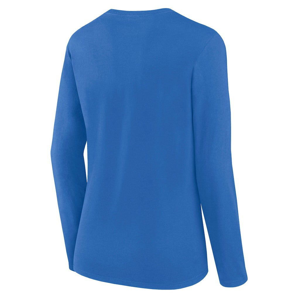 Los Angeles Chargers Logo Athletic Women's Grip Long Sleeve T-Shirt Powder Blue - NFL