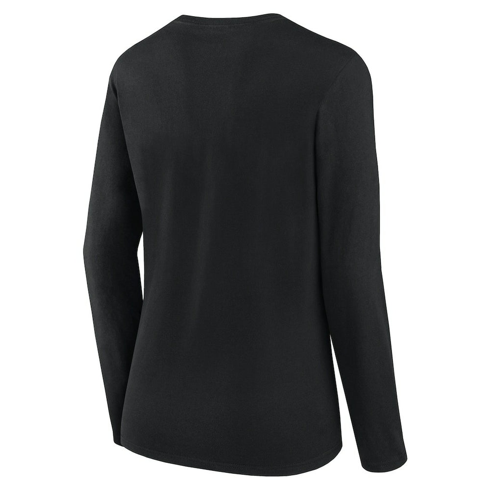 Pittsburgh Steelers Logo Athletic Women's Grip Long Sleeve T-Shirt Black - NFL