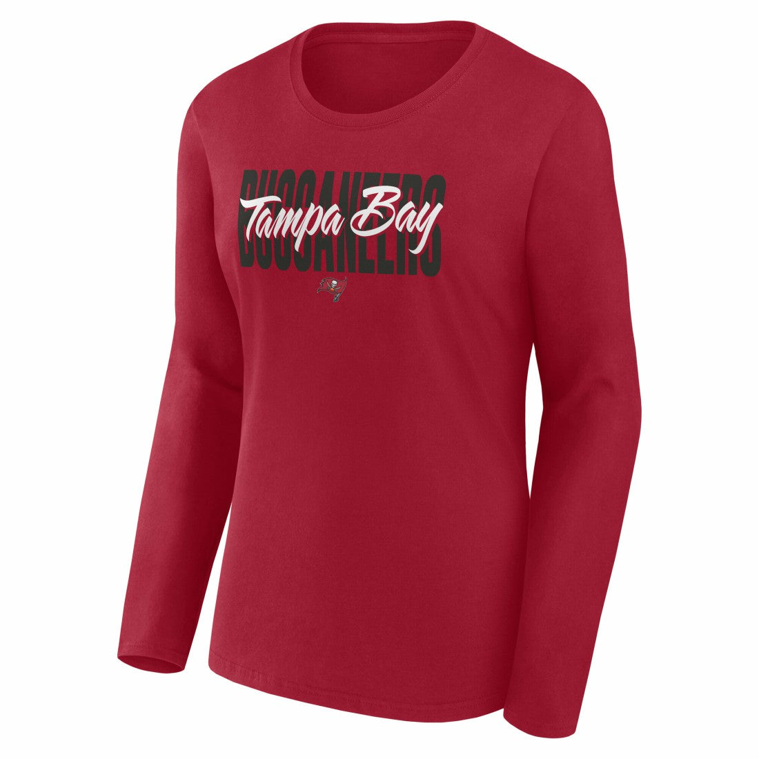 Tampa Bay Buccaneers Logo Athletic Women's Grip Long Sleeve T-Shirt Red - NFL