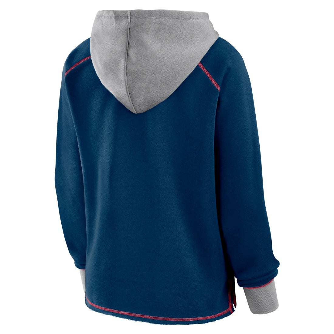 Houston Texans Logo Athletic Women's Boom Fleece Pullover V-Neck Hoodie Navy - NFL