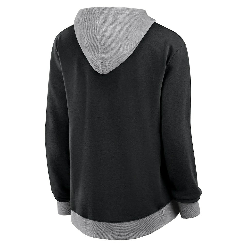Las Vegas Raiders Logo Athletic Women's Hit It French Terry Full-Zip Hoodie Black - NFL