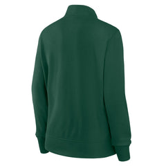 Green Bay Packers Logo Athletic Women's Velocity Quarter-Zip Jacket Green - NFL